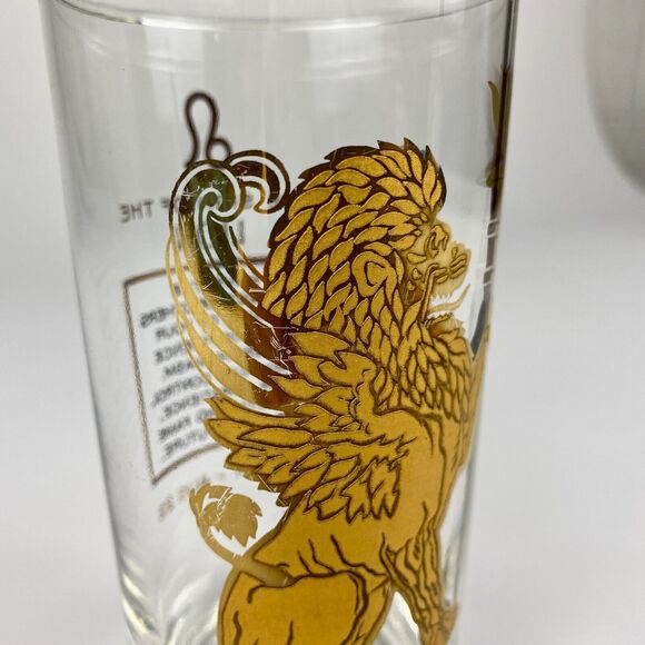 VTG MCM Anchor Hocking Zodiac Highball Tumbler Glass Leo Astrology 1960s - Picture 2 of 7